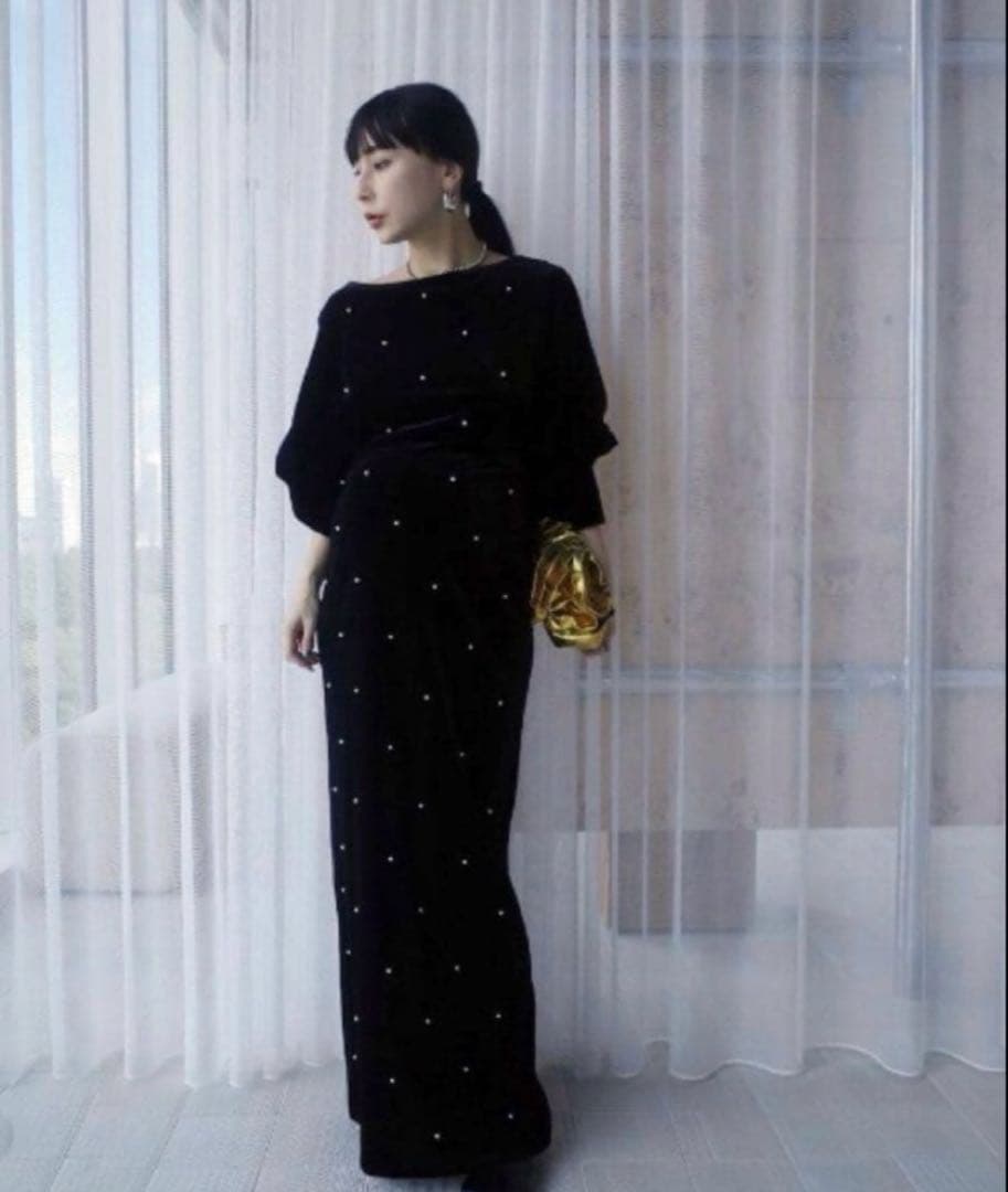 AMERI VINTAGE ベロアドレス【M】