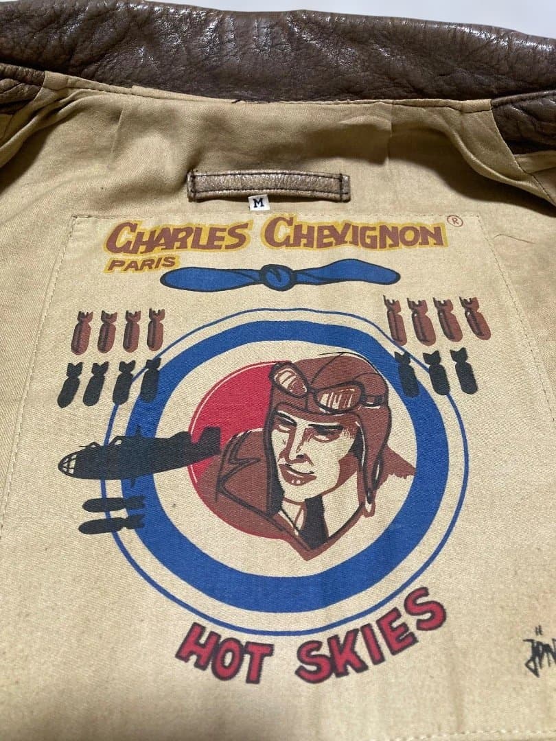 CHARLES CHEVIGNON レザーライダースジャケット