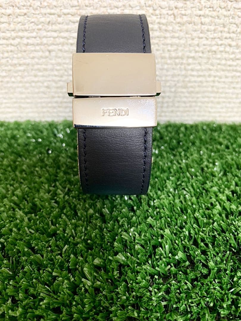 新品未使用 FENDI リバーシブル バングル ネイビー アクセサリー