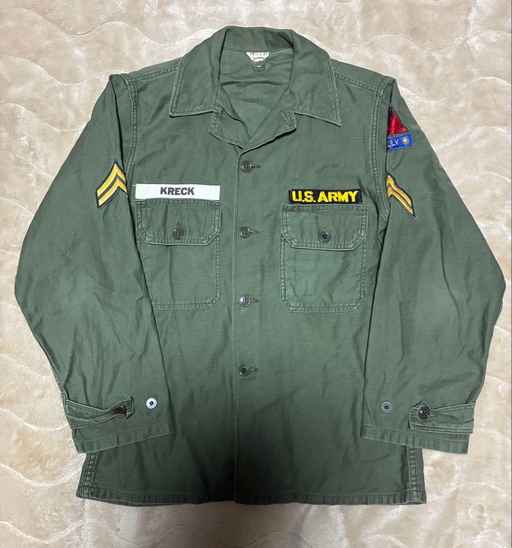 60s米軍実物US ARMY OG107 2ndストラップ付シャツラルフセット