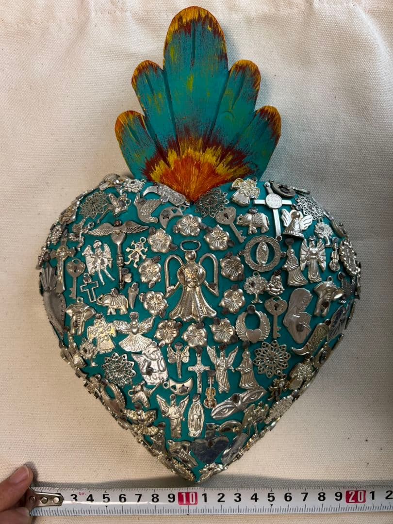 メキシコ　Mexico ミラグロ　壁掛けインテリア　ハートモチーフ