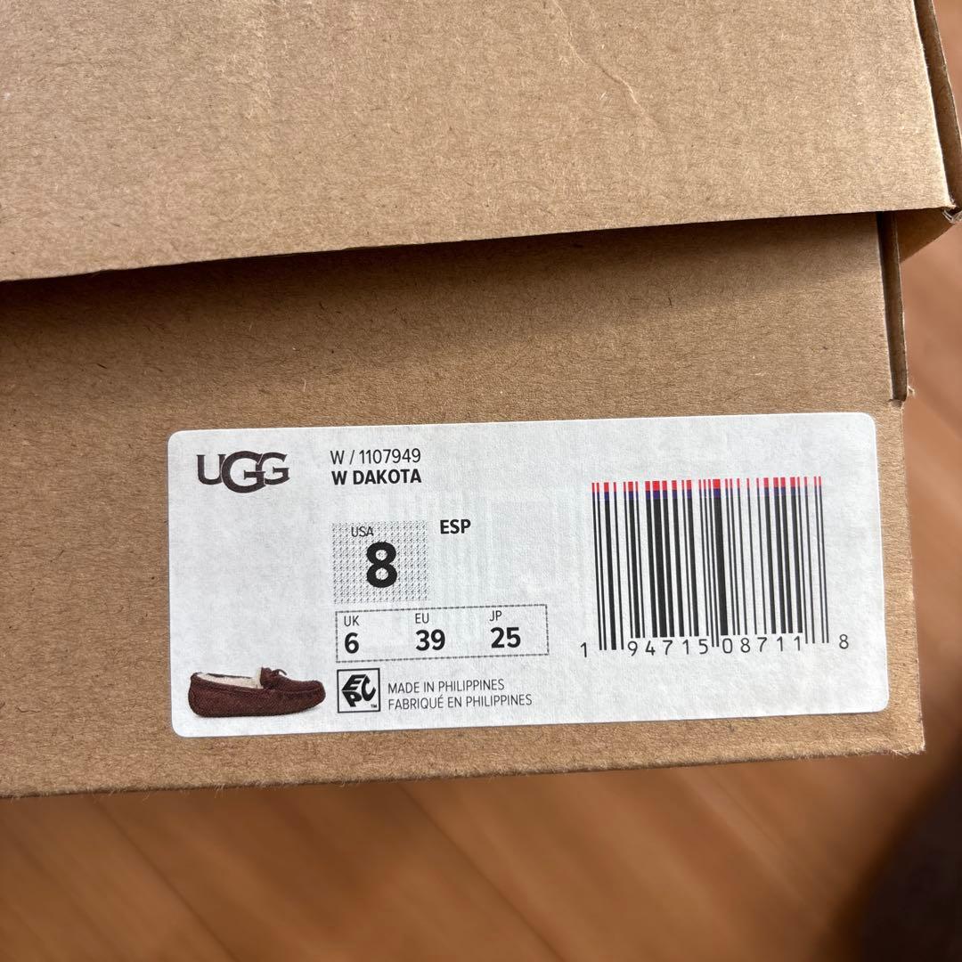 UGGアグレディースDAKOTAダコタ ブラウン モカシン 25アウトレット新品