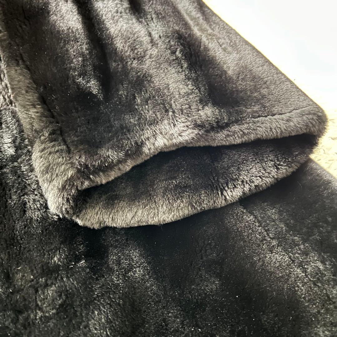 【極美品】ロング丈 シェアード ミンク ファーコート リアルファー 毛皮 LL