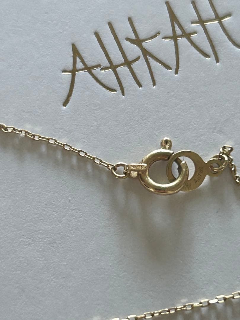 AHKAH アミュレットネックレス YG 販売証明書付