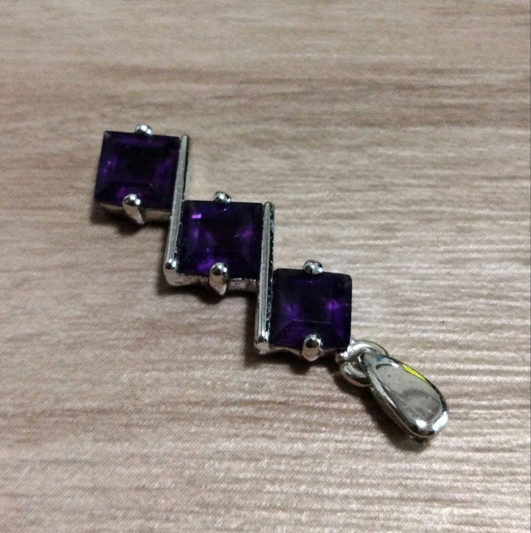 デザイン アメジスト ペンダント