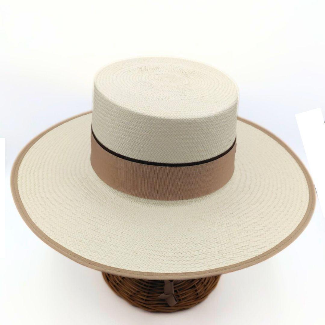 DIOR ディオール ロデオハット ストロー 57cm ブリムハッド 麦わら帽子
