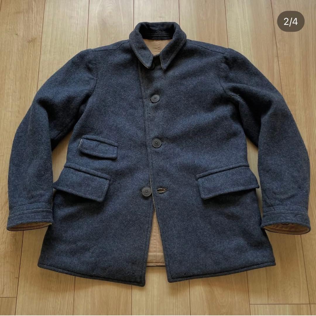 フレンチヴィンテージ ウールリバーシブルジャケット 30s フランス軍