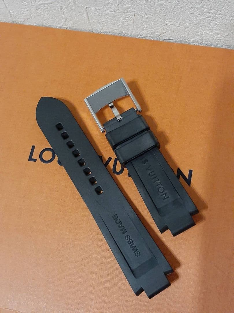 美品　ルイヴィトン タンブール用 モノグラム ラバーバンド 純正 腕時計　ベルト