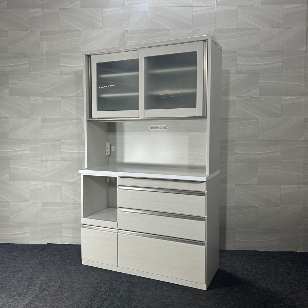 三幸ジャパン 食器棚 HYUI-120 キッチンボード シンプル d4493