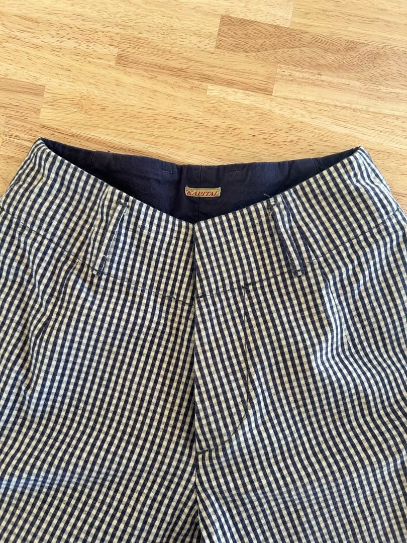 KAPITALチェック柄 ガウチョパンツ