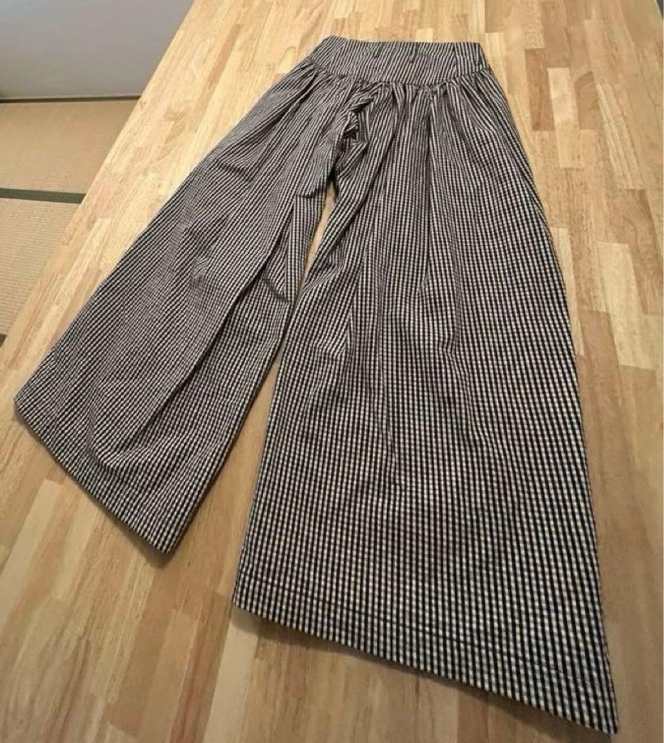 KAPITALチェック柄 ガウチョパンツ