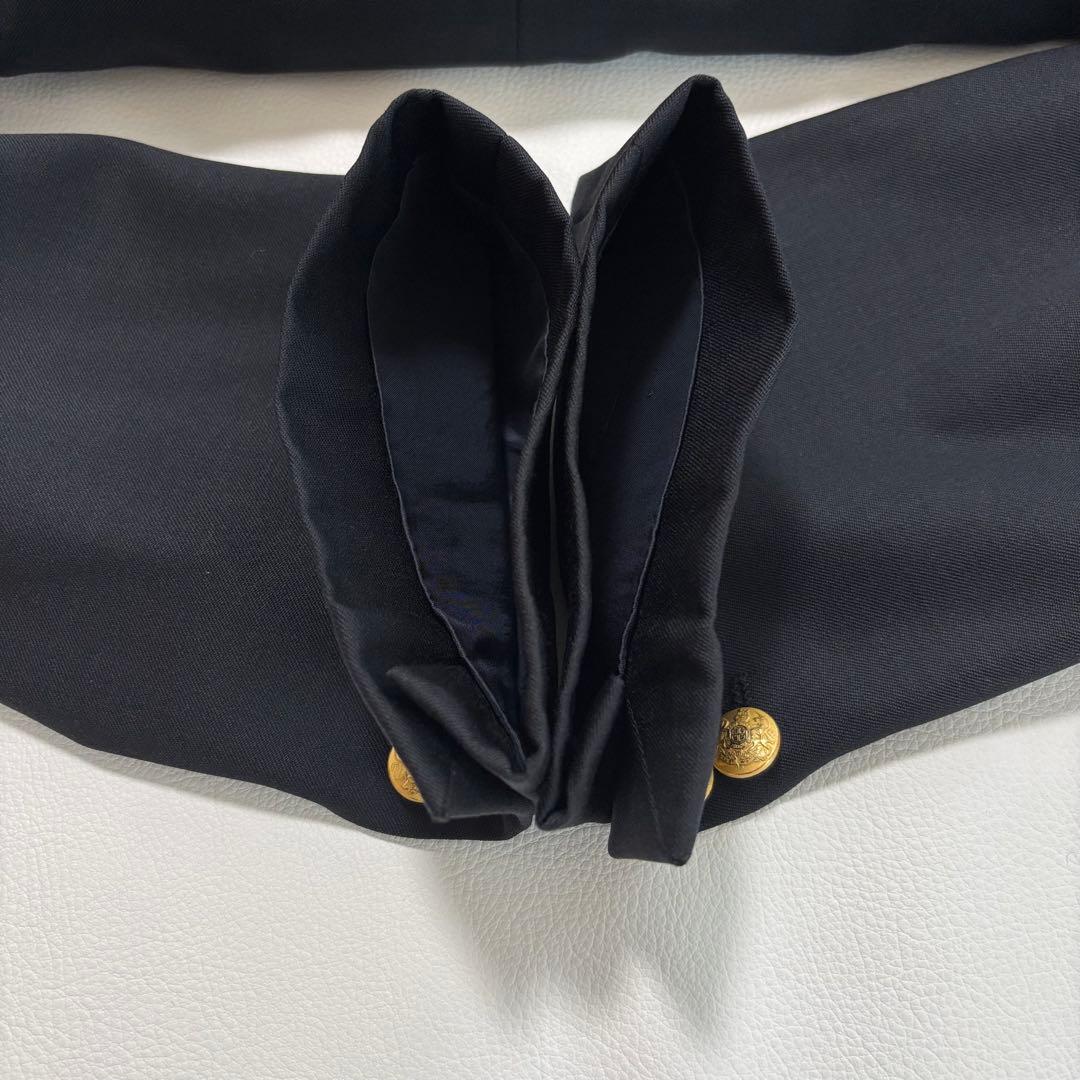 希少 ヒューゴボス 金ボタン ダブルテーラードジャケット Mサイズ 紺ブレ