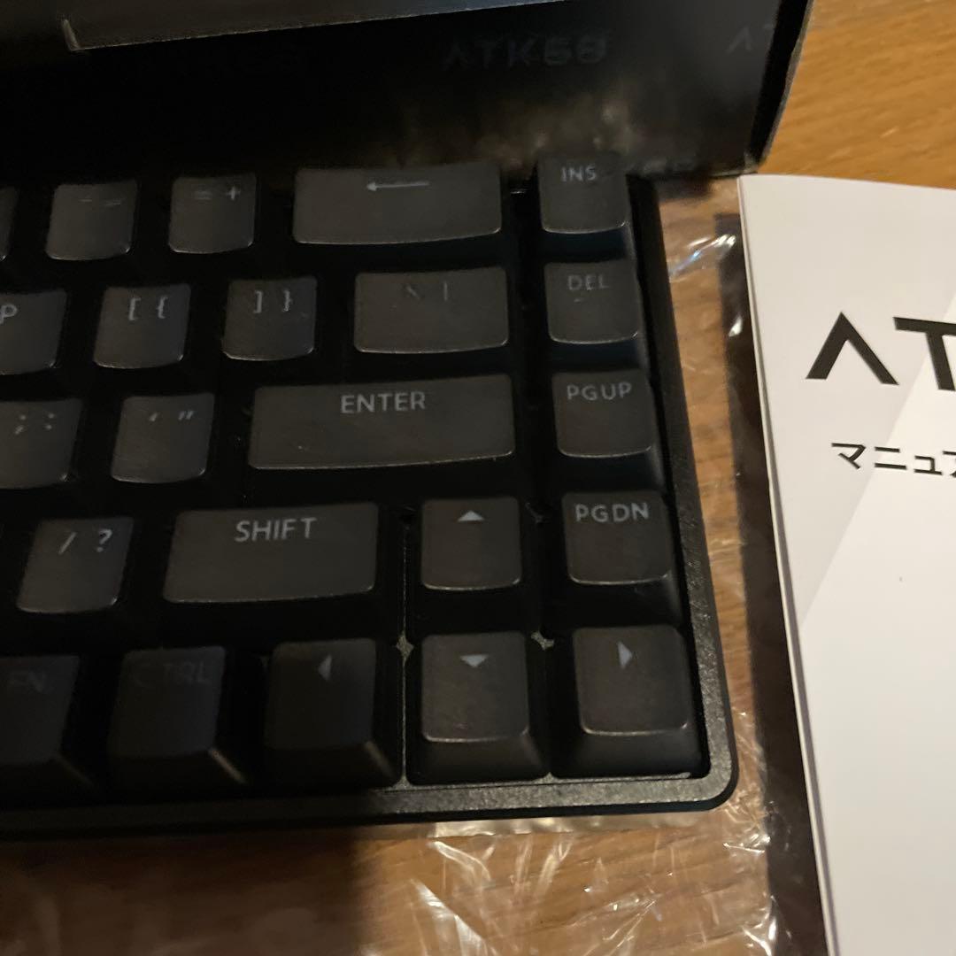 ATK 68 黒色 英語配列 キーボード 本体