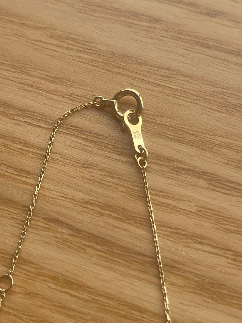 ete k18 一粒 ダイヤモンド ネックレス