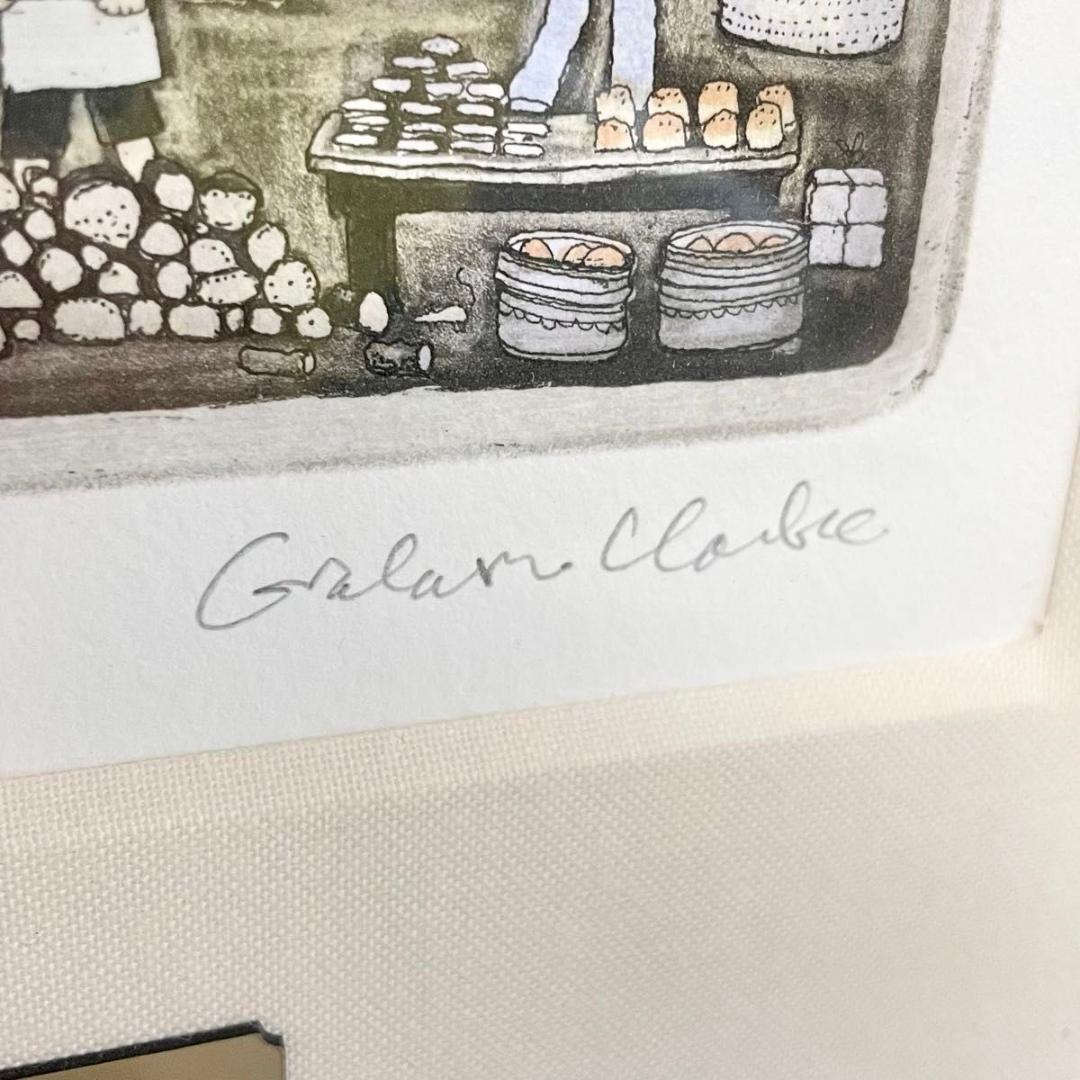 Graham Clarke グラハムクラーク　絵画　直筆サイン　美術　真作