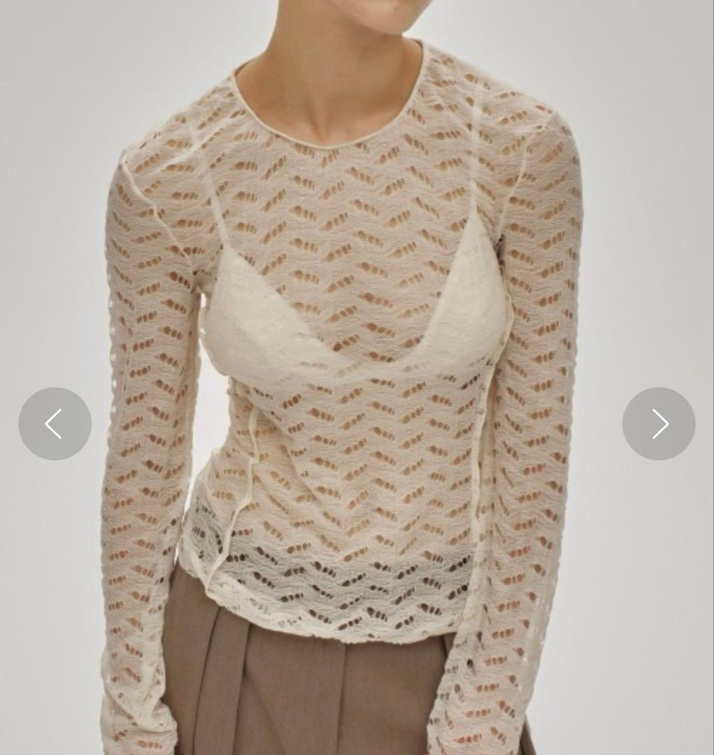 【新品未使用/TODAYFUL】Jacquard Long T-shirts