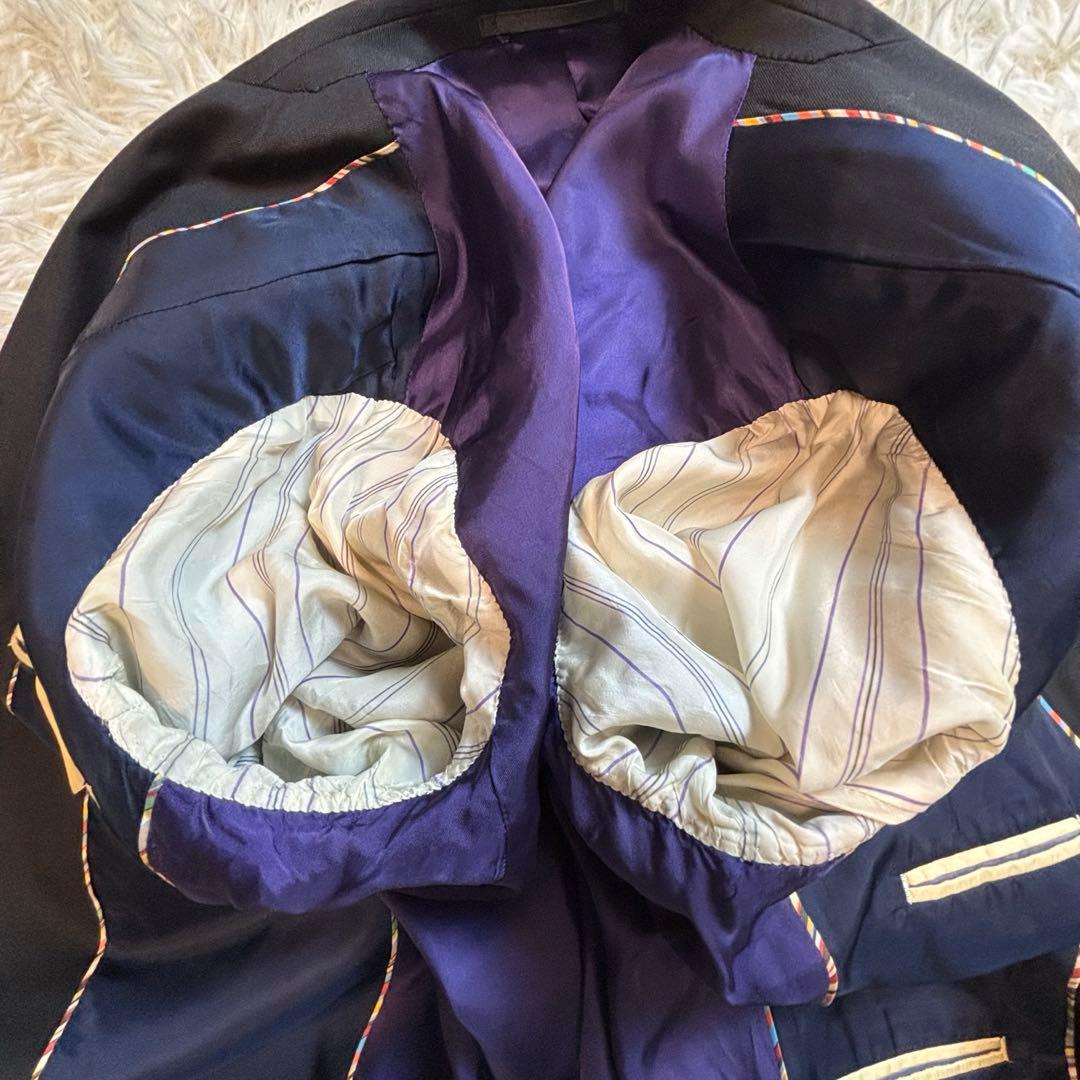 Paul Smith ポールスミス ロロピアーナ 総裏パープル XLサイズ