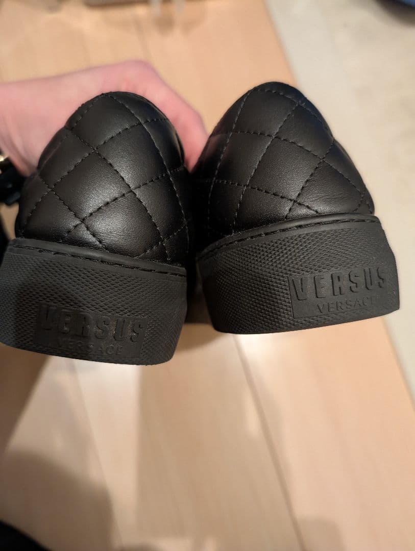 【美品】VERSUS ヴェルサーチ スタッズ付きスリッポン ローファー