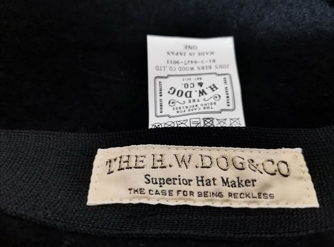THE HW DOG CO ベレー帽 ブラック