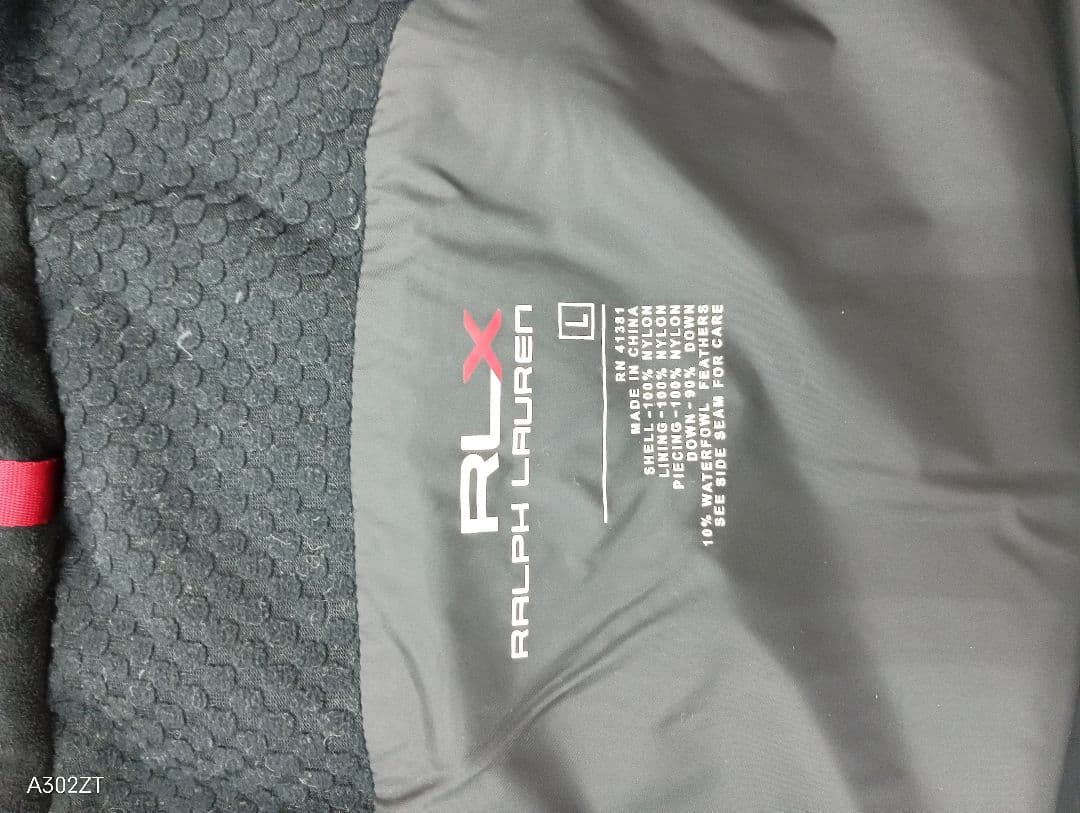 美品　ラルフローレン　RLX フード　ダウンジャケット オリーブグリーン　メンズ