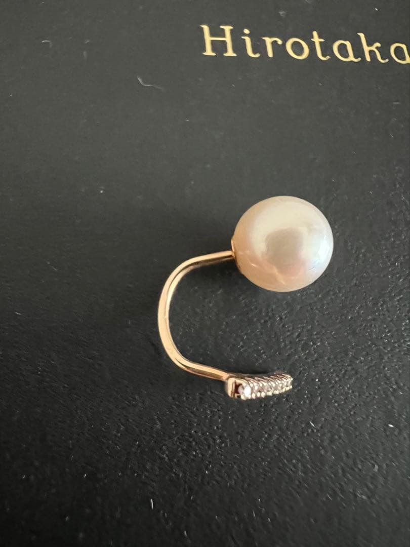 ヒロタカ★Hirotaka PGB03 ダイヤ×パール ピアス（右耳用）