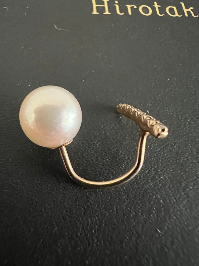 ヒロタカ★Hirotaka PGB03 ダイヤ×パール ピアス（右耳用）