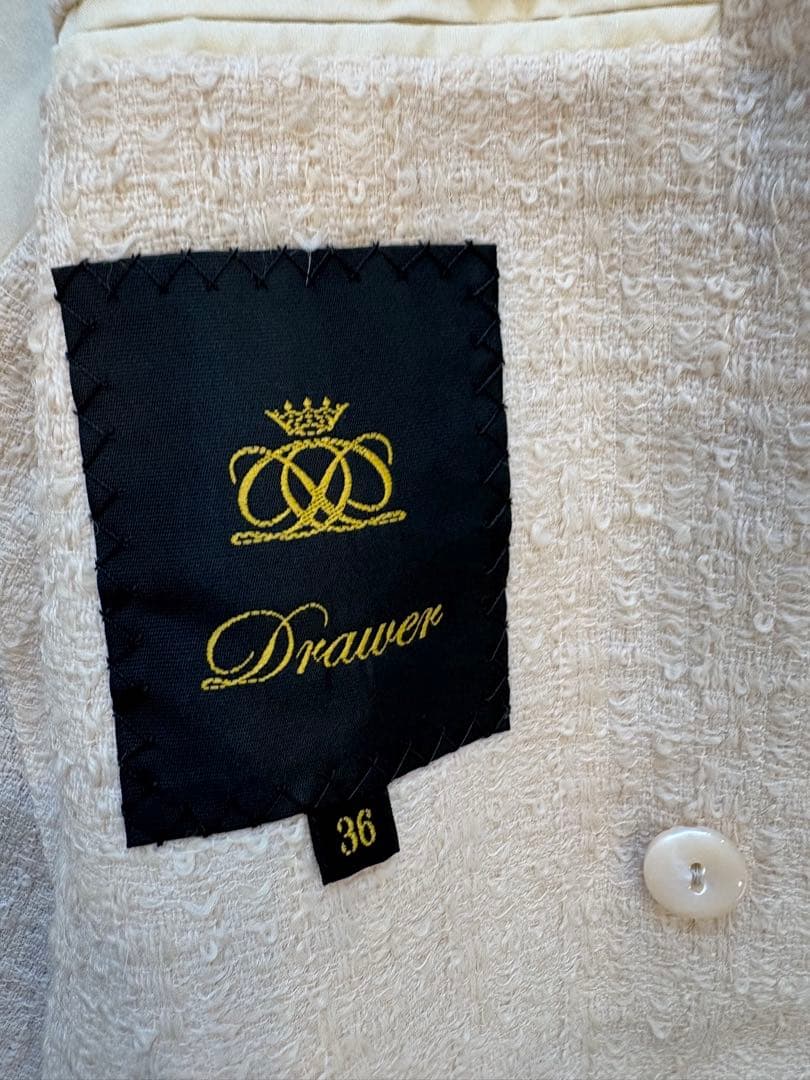 drawer spring ツイードフリンジ　テーラードジャケット　アウター