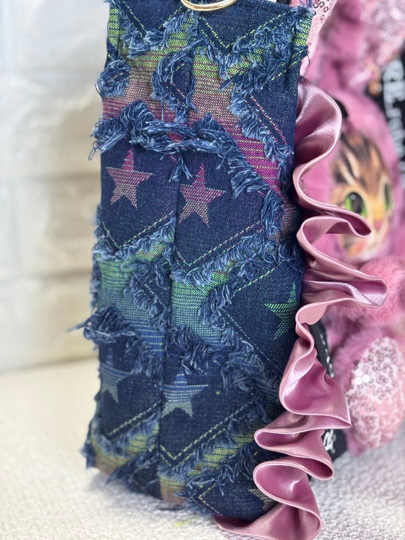 さ*ー様 コヤンイサムチョン　ハンドメイド　トートバッグ　サンダーちゃん　ピンク