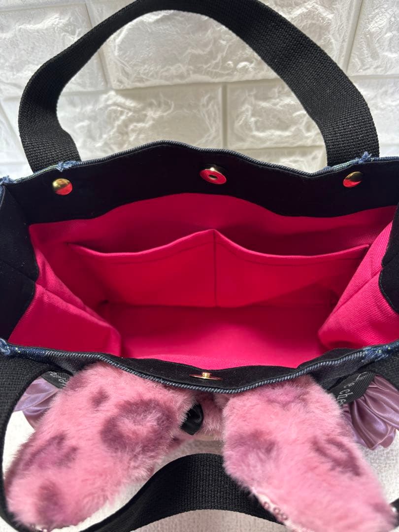 さ*ー様 コヤンイサムチョン　ハンドメイド　トートバッグ　サンダーちゃん　ピンク