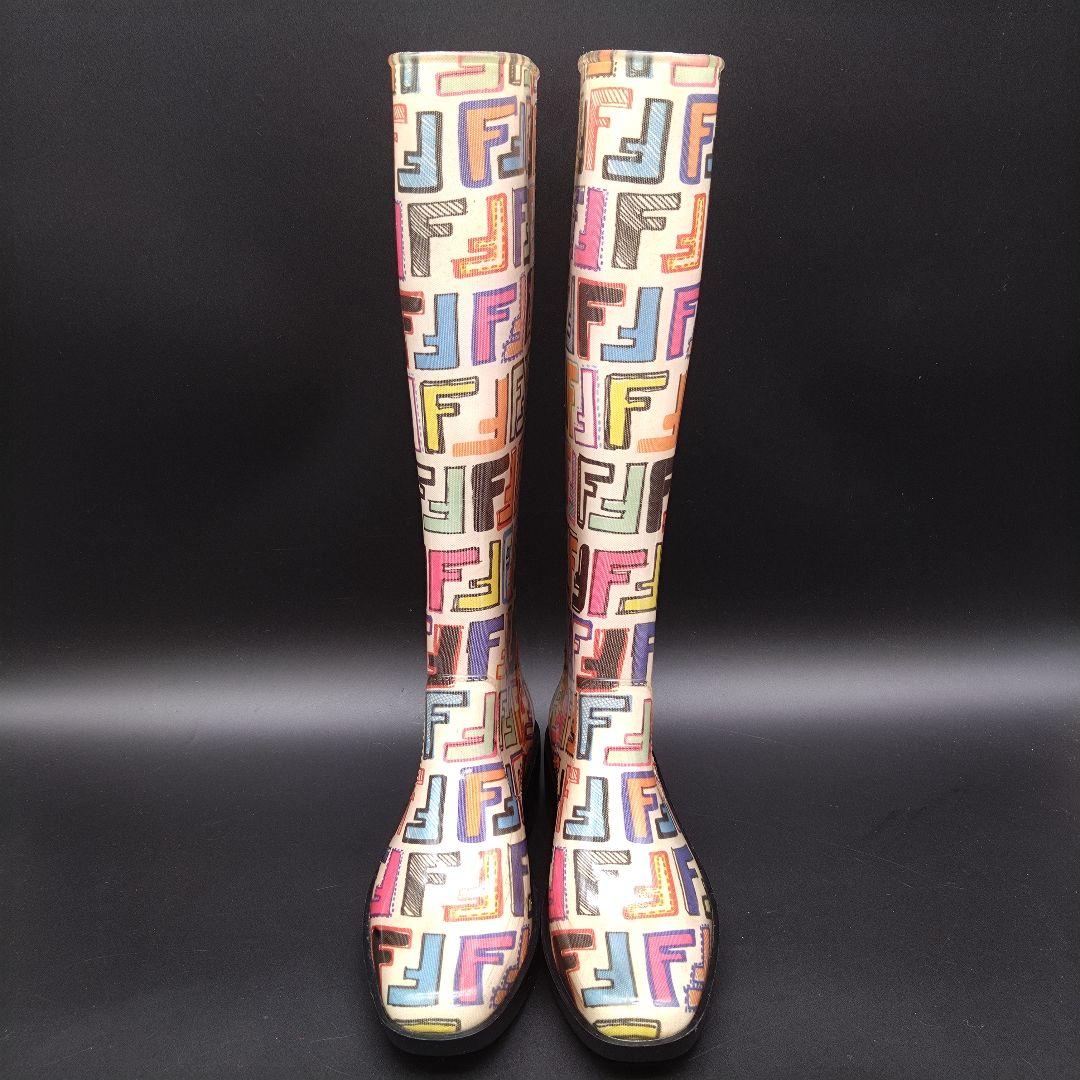 FENDI FFロゴ レインブーツ 36サイズ 長靴 雨靴