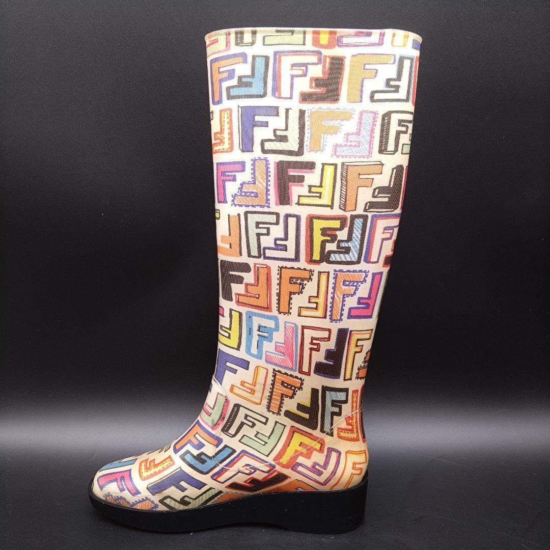 FENDI FFロゴ レインブーツ 36サイズ 長靴 雨靴