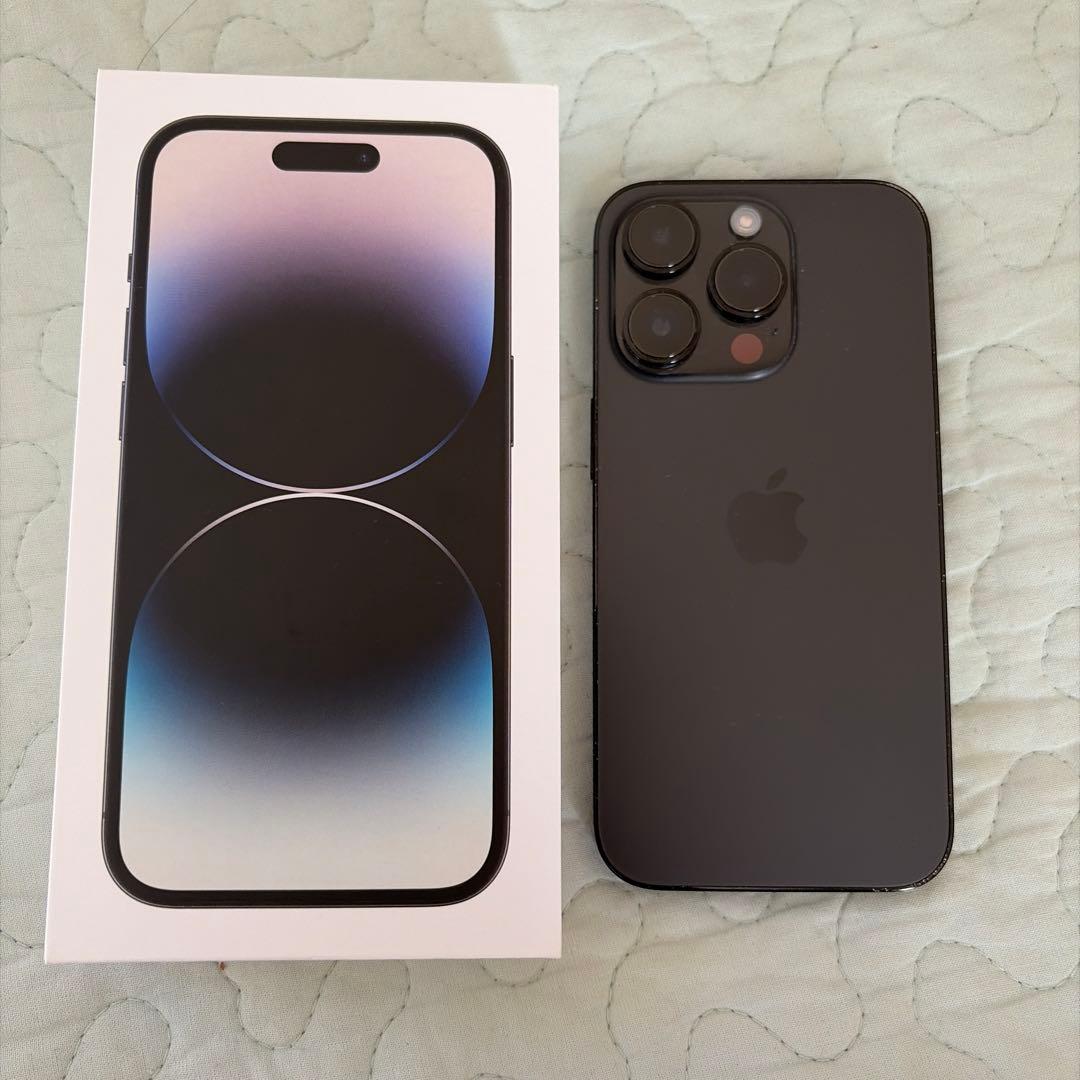 iPhone 14 Pro 128GB ブラック　topologyケース