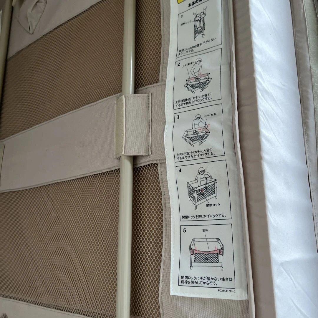 ✨✨ココネルエアー　通気性メッシュベビーベッド アップリカ　美品