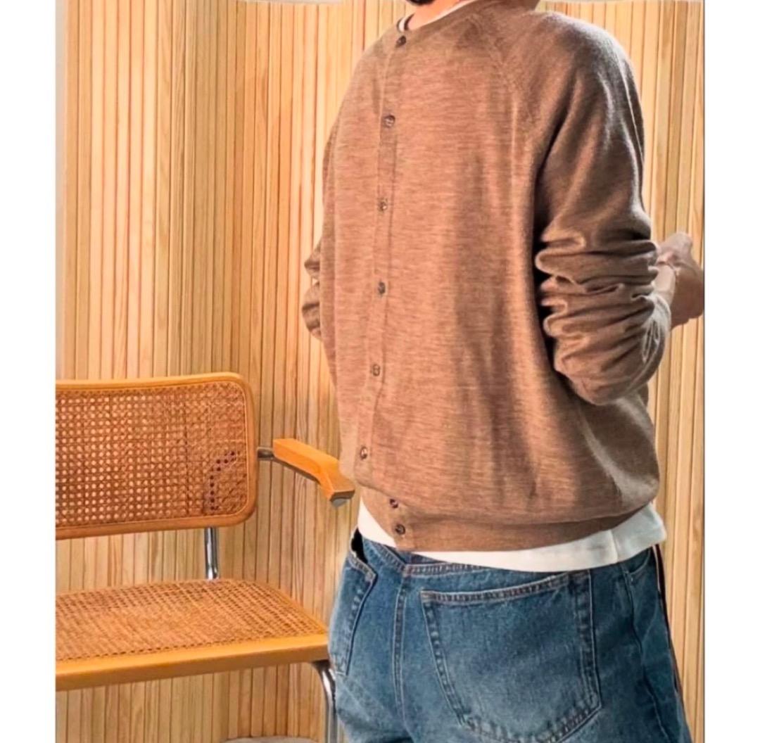 Y*i様 最終値下argue90’ リバーシブルカーディガン　ウール　ブラックサ