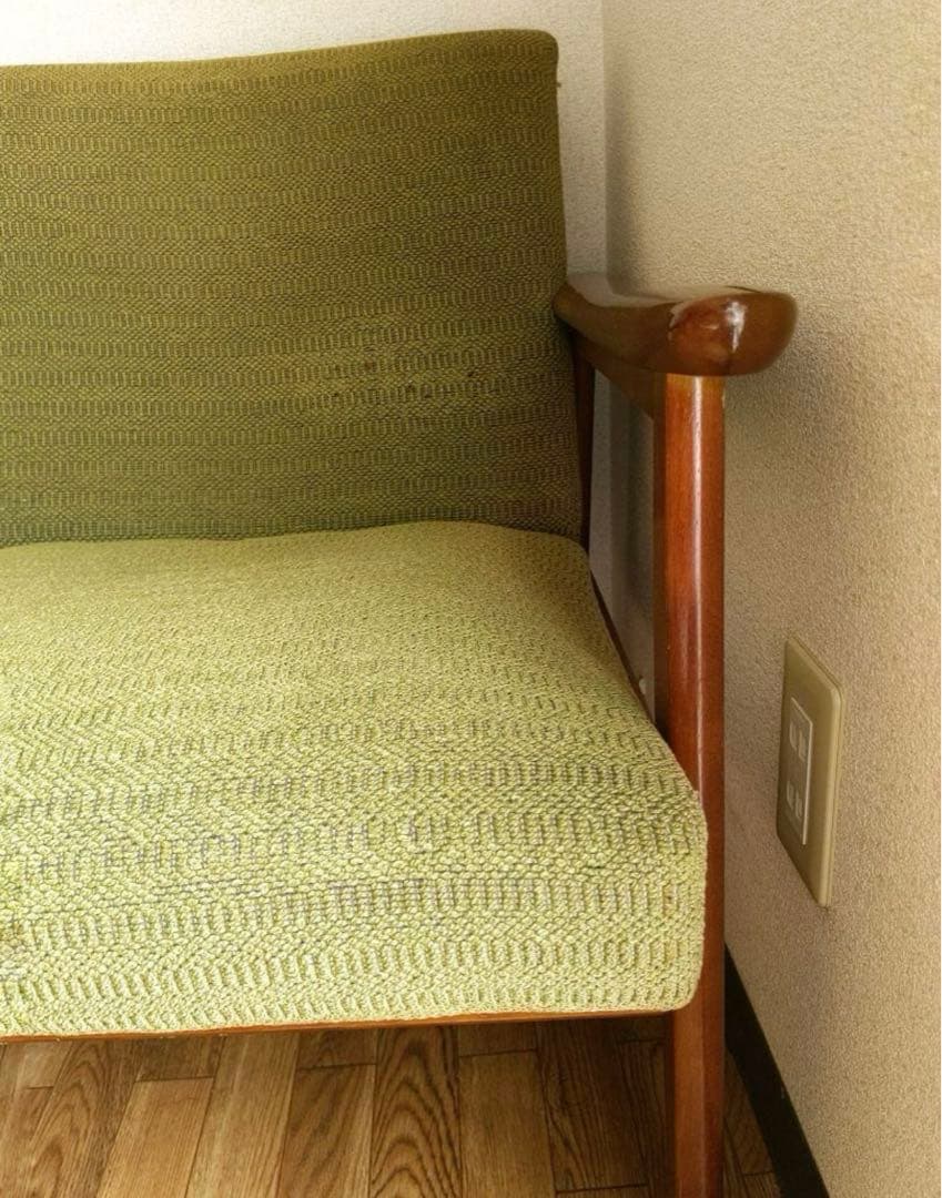 専用です。 送料込 オールド カリモク家具 Kチェア モスグリーン