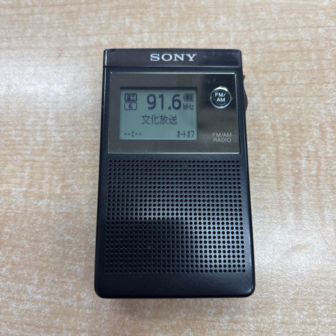 SONY SRF-R356 FM/AMポケットラジオ※イヤホン破損