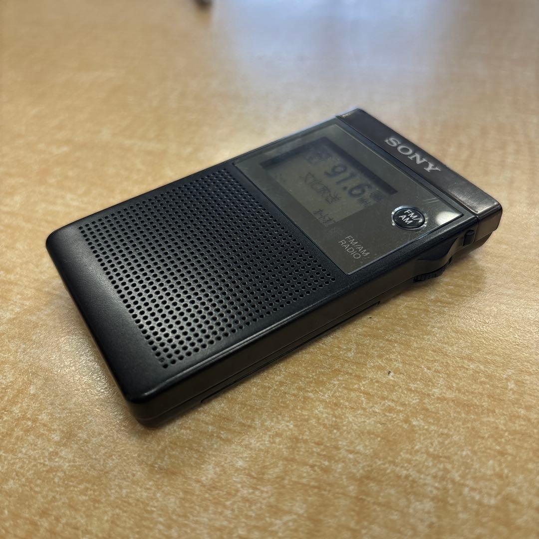 SONY SRF-R356 FM/AMポケットラジオ※イヤホン破損