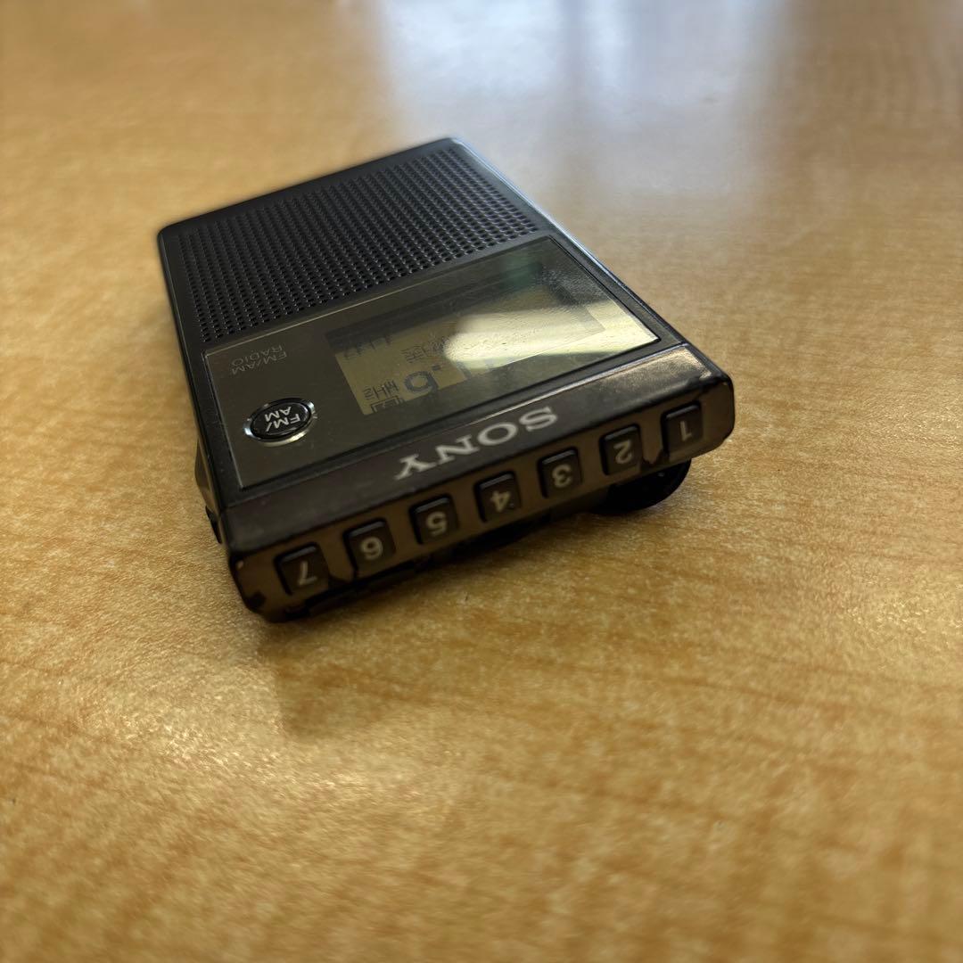 SONY SRF-R356 FM/AMポケットラジオ※イヤホン破損