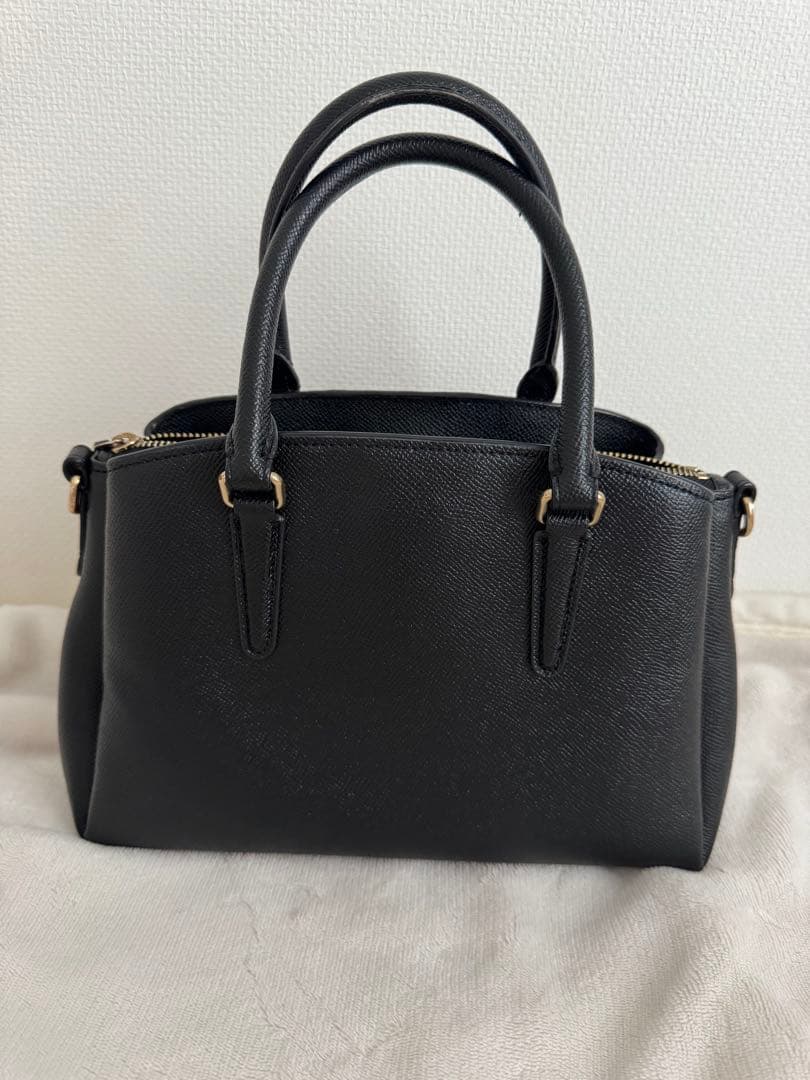 COACH ブラックレザー ハンドバッグ 【2/13までの出品】