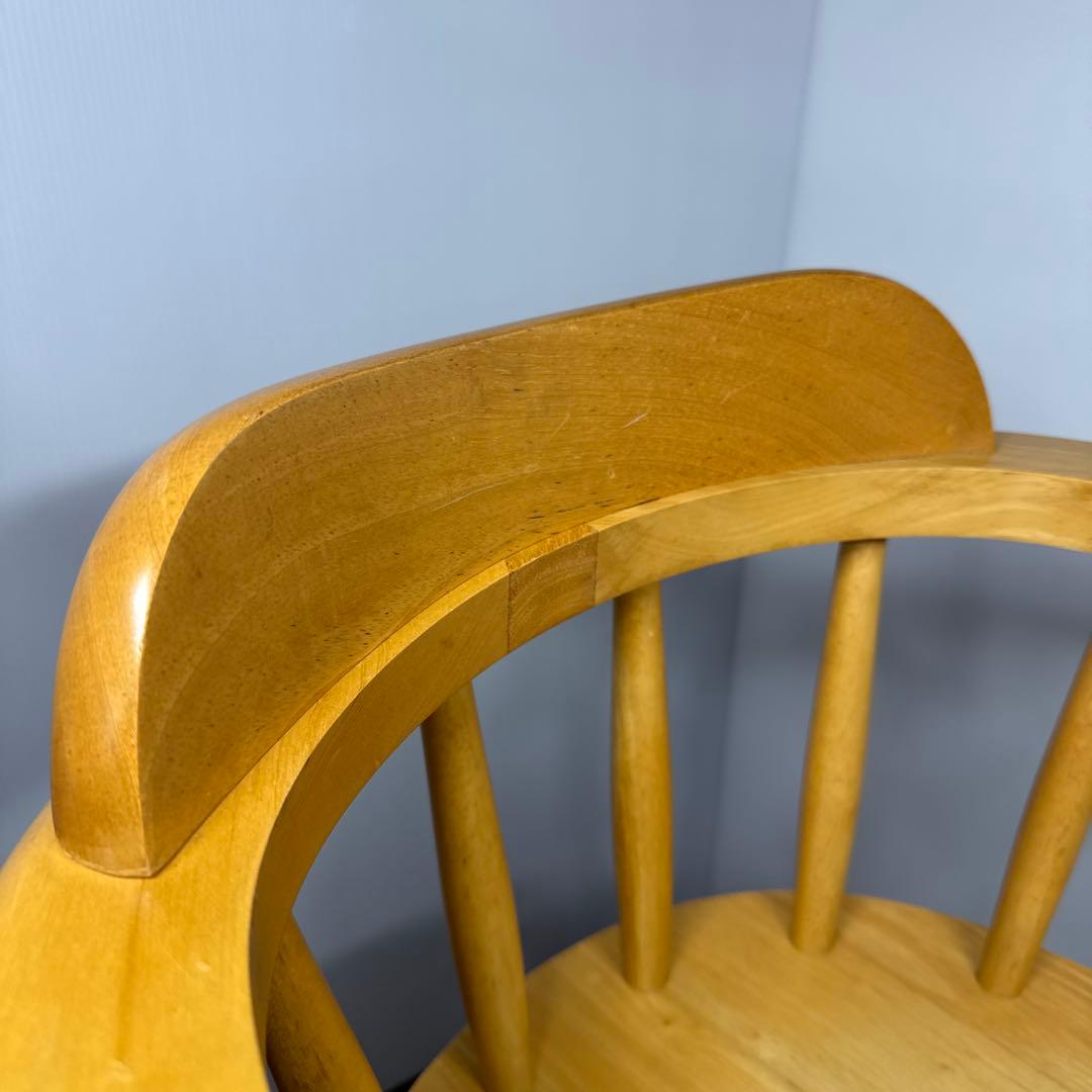 ろん 【美品】 木製 ベビーチェア キッズチェア