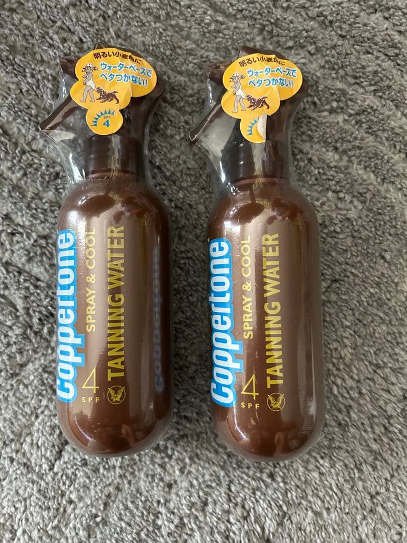 未開封Coppertone TANNING WATER SPF4 2本セット
