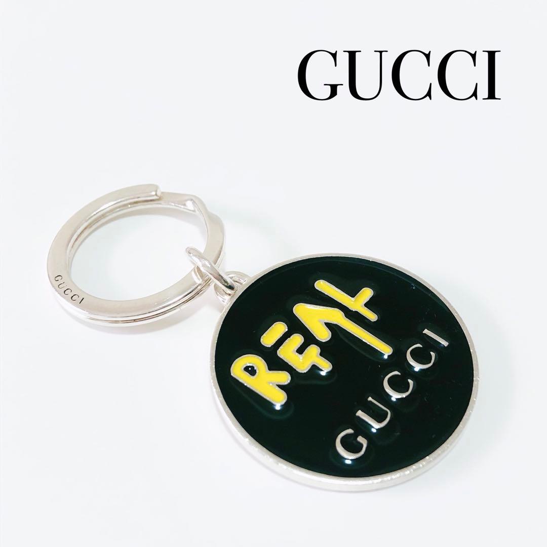 GUCCI ゴースト キーリング REAL LOGO M255036