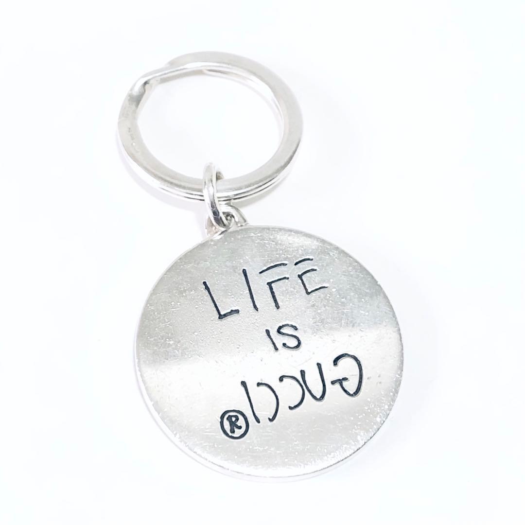 GUCCI ゴースト キーリング REAL LOGO M255036