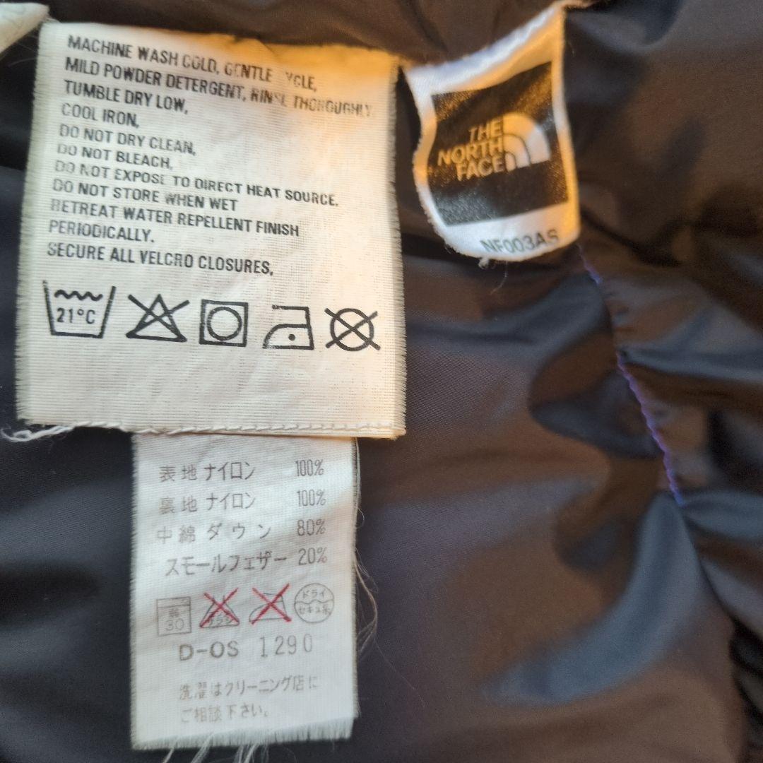 THE NORTH FACE ヌプシ　ダウンジャケット 黒/青　メンズМ相当