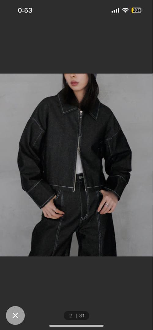 LIAN デニム、ジャケットセットアップ