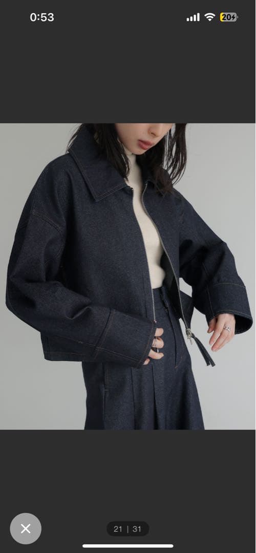 LIAN デニム、ジャケットセットアップ