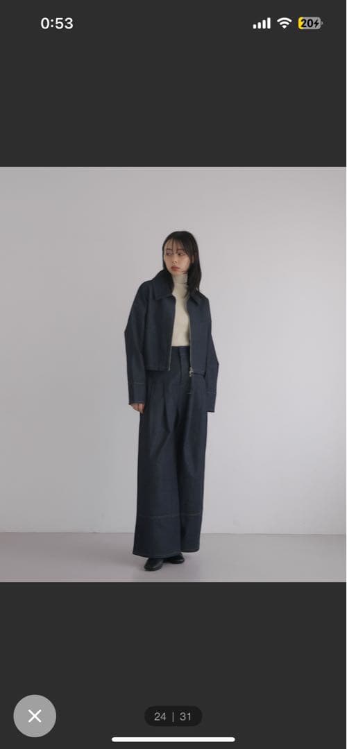 LIAN デニム、ジャケットセットアップ