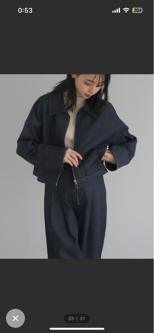 LIAN デニム、ジャケットセットアップ