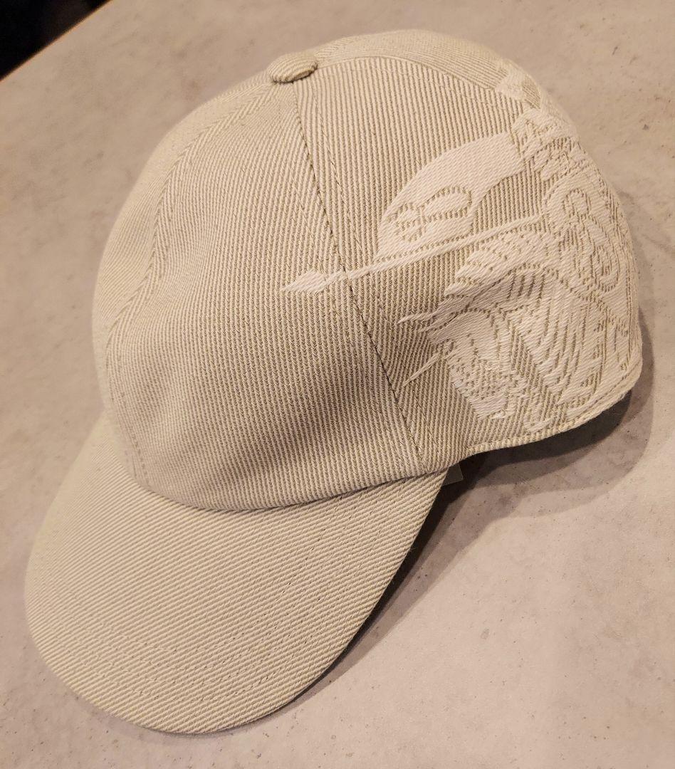 新品未使用　Burberry ベースボール　キャップ　ベージュ　ロゴ　刺繍　L