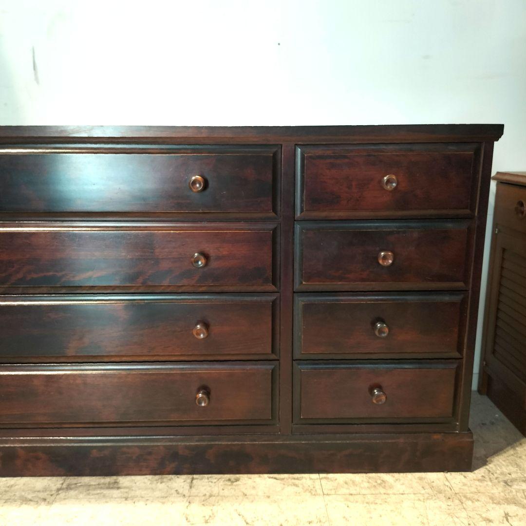 M♦北海道　民芸家具　4段チェスト　 和光木材